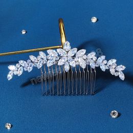 Wedding Hair Combs Shiny Rhinestones Sparkling Crystal Hair Accessories Comb Jewelry for Women Bridal Exquisite Hair Ornaments
