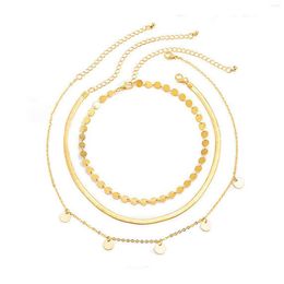 Chains Clothes For Women Twisted Rope Gold Plated Daily Vintage Fashion Wedding Party Layered Necklace Accessories Herringbone Chain