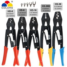 Tang Noninsulated Terminals Crimping Pliers 0.538mm2 222AWG Bare Naked Connectors Cable Lugs Crimper Electric Crimping Hand Tools