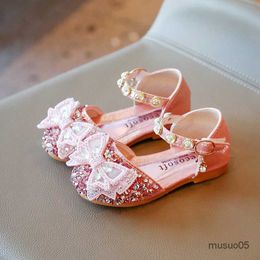 Kids for Sandals Summer Fashion Pearl Sequins Princess Children Girls Party Shoes Sandles