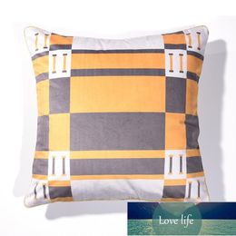 Pillowcase Nordic Modern Style Letter Warm Pillows Sofa Cushion Pillow Duplex Printing Square Lumbar Support Pillow without Pillows Core Wholesale