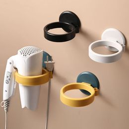 Hooks & Rails Wonderlife Hair Dryer Rack Without Punching Multi-functional Wall Hanging Air In Toilet Storage RackHooks