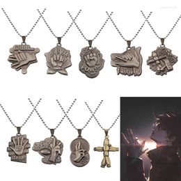 Chains Anime Jujutsu Kaisen 9 Styles Gojo Satoru Necklace Yuji Itadori Megumi Fushiguro Nobara Kugisaki Metal Pendant Cosplay Props