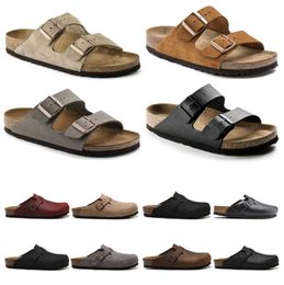 Sandals Designer birks boston clog arizona gizeh men women summer autumn winter slippers Leather felt Sliders Outdoor Indoor Buckle Strap bostons Motion current 77