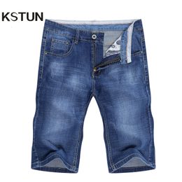 Men s Jeans Shorts Stretch Light Blue Fashoin Brand Slim Fit 2023 Summer Denim Pants Male High Quality Homme 230503