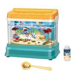 Decorations Aquarium Fish Toys Tank Artificial Fishing Fake Lamp Led Electric Light Game Decoration Catching Simulation Children Magnetic