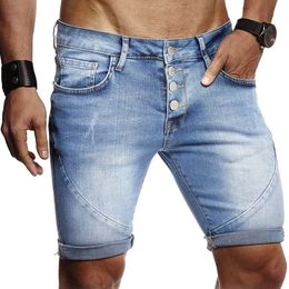 Men's Shorts Spring Summer Leisure Streetwear Men's Denim Shorts Fashion Solid Color Slim Fit Short Jean Mens Casual Skinny Jeans Shorts 230503