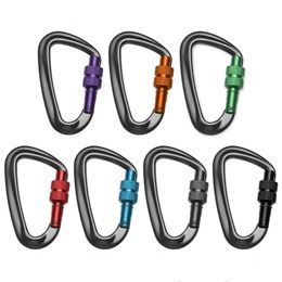 5 PCSCarabiners 12KN 7075 Climbing Carabiner D Shape Quickdraws Professional Climbing Buckle Security Lock Outdoor Sport Equipment Safety Locks P230420