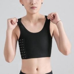 Women's Shapers Lingerie Tank Top Wireless Bra Binder Women's Breathable Chest Side Buckle Short