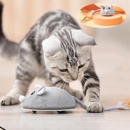 Toys Automatic Sensing Mouse Cat Toy Cats Accessories Electronic Smart Fake Mouse Cats Pets Interactive Toys Funny Playing Tools