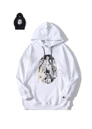 High quality men's hoodie unisex sweatshirts designer pullover fashion women sweatshirt hooded bap pes sweater round head print couple