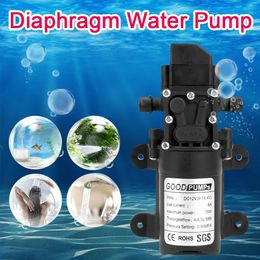 Accessories Multifunction Automatic Switch Micro Diaphragm Water Pump Electric Self Priming Pump 130PSI 6L/Min DC 12V 70W High Pressure