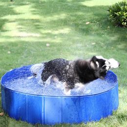 Mats Summer Dog Swimming Pool Tub Bed Foldable Pet Dog Cat Play Swimming Pools PVC Washing Bathing Pond Puppy Kitten Bathtub for Dogs