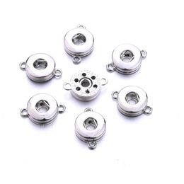 Clasps Hooks Sier Alloy 12Mm 18Mm Noosa Ginger Snap Base Interchangeable Accessories For Button Diy Jewellery Accessory Drop Deliver Dhfek