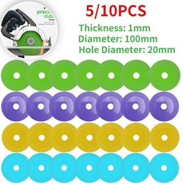 Zaagbladen 5/10pcs 100mm Diamond Disc Saw Blade Ceramic And Ordinary Glass Tile Jade Marble Polishing Cutting Blade Sharp Brazing Grinding