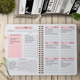 Notepads A5 Agenda Planner Notebook Kawaii Diary Journals Weekly Schedules Organizer School For Stationery Office 230503