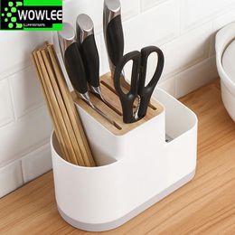 Organisation Utensil Holder Knife Block ABS Flatware Drainer Storage Box Spoon Fork Chopsticks Kitchen Organiser Rack kitchen essentials