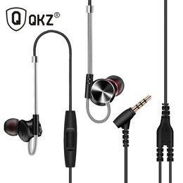 QKZ DM7 Earphone Metal Stereo Noise Isolating In-ear Earphone Music Headset Auriculares fone de ouvido DJ audifonos DJ MP3 Earphones