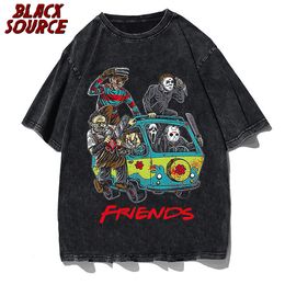 Men s T Shirts Horror friends T Shirt Men O Neck cool summer T Shirts Short Sleeve Tees fashion Tops 230503