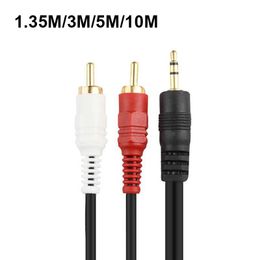 Lighting Accessories Other 5M 10M 3.5mm Male Jack To AV 2 RCA Extend Cable Connector For Phone TV AUX Sound Computer PC Speakers Music Audio