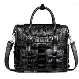 Briefcases LINSHE Crocodile Business A Briefcase Handbag Professional Men's Bags The Large Capacity Fashion