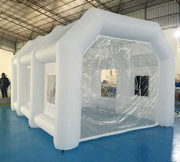 5x3x2.5 Free ship Portable white Inflatable Spray Booth Tents Car Parking Tent Truck bus paint painting Workstation