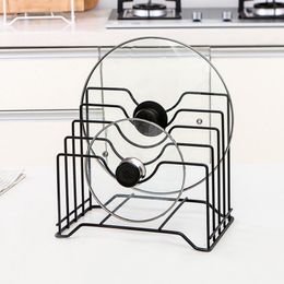 Organisation Metal Pot Lid Holder Storage Rack Chopping Board Organiser Pot Lids Racks Stove Stand Holder Shelf Pantry Kitchen Accessories