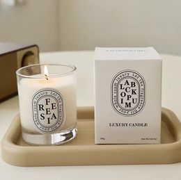 Soybean Smokeless Wax Fragrance Scented Candle Clearance with Gift Box Glass Cup Aromatherapy SN5231