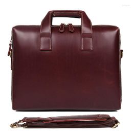 Briefcases J.M.D Men Bag Real Leather Men's Messenger Laptop Handbag 7167-