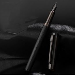Fountain Pens HERO Black Forest Metal Fine Nib Beautiful Tree Texture Excellent Writing Gift 230428