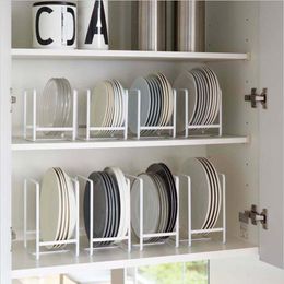 Organization Pot Rack Cover Kitchen Plate Rack Cupboard Dish Drying Rack Kitchen Dish Rack Plate Organizer Drainer Iron Shelves Won't Rust