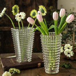 Vases Modern Aesthetic Vase Luxury Indoor Glass House Minimalist Novelty Vertiplant Office Tall Wazony Home Supplies