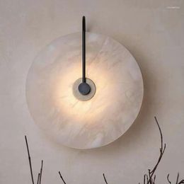 Wall Lamps Nordic Luxury Natural Stone Light Designer Creative El Decorative Simple Modern Bedroom Bedside