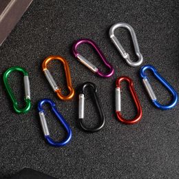 5 PCSCarabiners Gourd Hanging Buckle Safety Buckle Luggage Buckle Spring Hook Mountain Water Bottle Buckle Light Buckle Aluminium Alloy Carabiner P230420