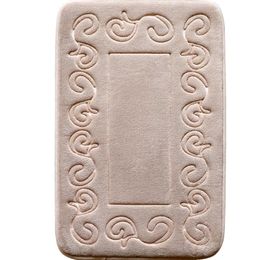 Mats Bathroom Anti Slip Carpet European Style Slow Rebound Sponge Pad Bathroom Toilet Cushion Absorbent Doormat Memory Foam Bath Mat