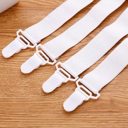 Clothing Storage & Wardrobe 4Pcs/Set Nylon Elastic Band Bed Sheet Fix Buckle Strong Plastic Clips Holder Sheets Fasteners Clip Home Organiza