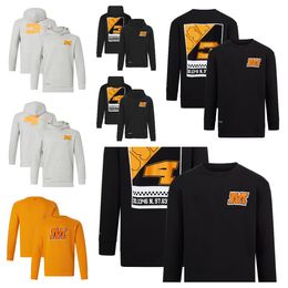 F1 team racing suit men's hoodie winter Formula One racing hoodie plus size sweater coat for men and women.