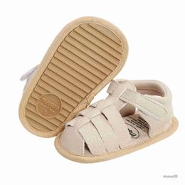 2023 Brand New Summer Beach Flat Shoes Non-Slip Toddler First Walkers Infant Baby Girls Closed-Toe Sandals