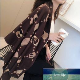 Winter New European and American Air Conditioning Shawl Cashmere Letter Scarf Double-Sided Thickened Warm Scarf Tassel