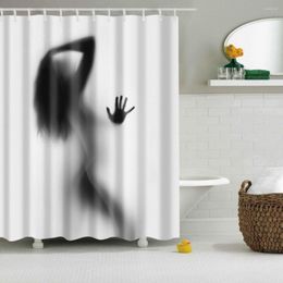 Curtain Sexy Girl Shower Curtains With 12 Hooks For Bathroom Decor Modern Bath Waterproof Accessories