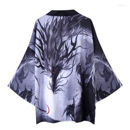 Ethnic Clothing Japanese Kimono Cardigan Men Haori Yukata Male Samurai Costume Jacket Mens Shirt FF2304