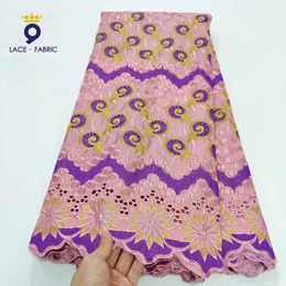 Fabric 2.5 Or 5 Yards Swiss Voile Lace In Switzerland For African Guinea Women Daily Clothing Dry Lace Fabric 2022 Top Quality Laces