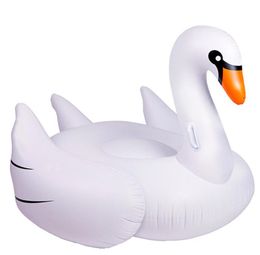 Large Inflatable swan Float Floating Swim Pool Seat Ring Leisure Ride On Swan lounge Water Mattress Raft for Adult