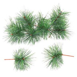 Decorative Flowers & Wreaths Artificial Green Pine Needles Branches Small Twigs Stems Picks For Christmas Arrangements Decorations 60PCS