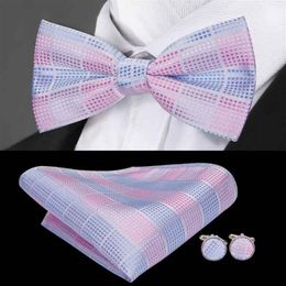 Fashion Bowties Groom Men Colourful Plaid Cravat gravata Male Marriage Butterfly Wedding Bow ties business bow tie LH-715281c