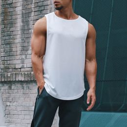 Mens Tank Tops Workout Gym Top Cotton Muscle Sleeveless Sportswear Men Clothing Bodybuilding Fitness Vest Male Singlets 230504