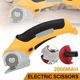 Scharen Handheld Cordless Electric Scissors Multifunctional Electric Cutting Tool Rotary Cutter Shear For Home Fabric Leather Cloth
