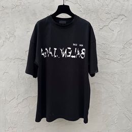 Summer New Short Sleeve T Shirt Double Yarn Fabric Stereo Letter Shirt Printing Women Men's Round Neck T Shirt Original Sweatshirt Polo Shirt d2a22