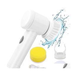 Cleaning Brushes Brush Kitchen Bathroom Gods Gas Stove Sponge Head Handheld Wireless Mtifunctional Electric Drop Delivery Home Garde Dh2M3