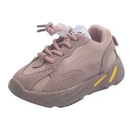 Athletic Outdoor Kruleepo Baby Children Kids Sports Casual Shoes Big Boys Girls PU Air Mesh Breathable Running Sneakers PVC Anti-Slippery Sole AA230503